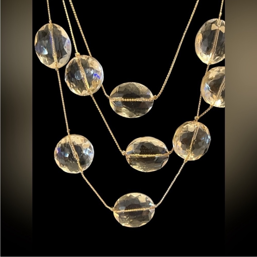 Kenneth Cole Vintage Necklace with Clear Beads